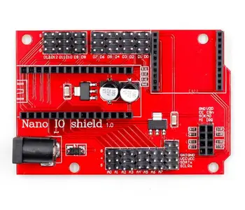 Nano 328P IO Bezdrôtových Senzorových Rozširujúca Doska pre XBEE a NRF24L01 Zásuvky DIY KIT