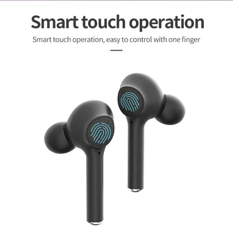 Bluetooth Slúchadlo Basy Bezdrôtové Stereo Slúchadlá S Mikrofónom Športové Nepremokavé Herné Headset Dotykové Ovládanie Hudby Slúchadlá