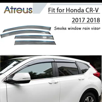 Atreus 1set ABS Dážď, Dym Okno Clonu Auto, veterný štítok Pre Honda CR-V Roku 2017 2018 Príslušenstvo