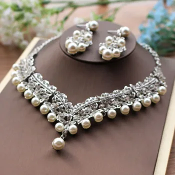 Alexzendra Srdce Tvar Svadobné Šperky Klasickej Indickej Svadobný Náhrdelník Luxusné Crystal Kamienkami Šperky pre Nevestu