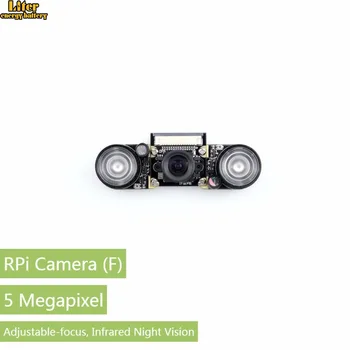 5 ks/veľa Waveshare Raspberry Pi Camra pre Model+/B/B+/2 B/3 B Nočné Videnie 5 megapixelovým Fotoaparátom Modul OV5647 Webcam Video 1080p Fotoaparát