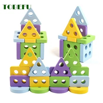 Montessori Drevené Hračky, Puzzle Začiatku Vzdelávacieho Geometrie Tvaru Inteligencie Zaujímavé Matematické Hračky Pre Deti Deti