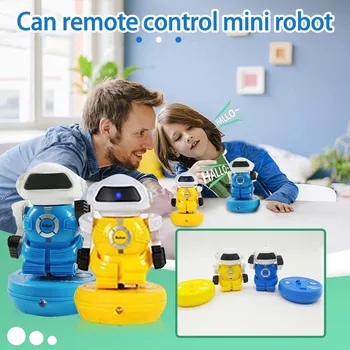 2021 Hot Inteligentné Mini Pocket Robota Chodiť Tanečnej Hudby Svetlo Rozpoznávanie Hlasu Rozhovor Opakovanie Šikovné Deti Interaktívne Hračky