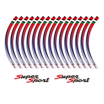 KODASKIN 2D Znak Nálepky Odtlačkový Kolesa Ráfik pre Vespa GTS 300ie Super Sport gts 300ie