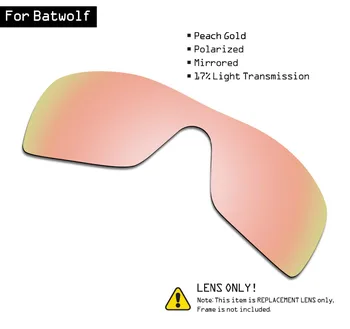 SmartVLT Polarizované slnečné Okuliare Náhradné Šošovky pre Oakley Batwolf - Broskyňa Zlato