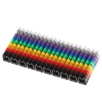 150Pcs/veľa Kábel Značky Farebnému Typu C Značku Číslo, Štítok Pre 2-3 mm Drôtu
