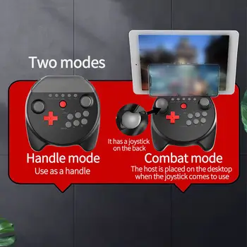 Gamepad Black Pro Controller Dvojité Rocker Dual Režimy Pre Android Alebo IOS Mobilné Telefóny, Bezdrôtový ovládač Konzoly