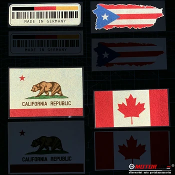 Colorado Vlajka Shocker Strane Kotúča, Nálepky, Auto Vinyl reflexné lesklý vybrať veľkosť