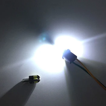 10pcs Biela T10 5630 8SMD LED Interiéru Vozidla Šírka Lampa na Čítanie Mapy Svetlo