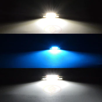 JSTOP 4piece/set M G5 vysoko kvalitné led svetlá na čítanie auto žiarovky 12-24V canbus 4014SMD led vlkovcový 31mm C5W auto lampy, osvetlenie batožinového priestoru