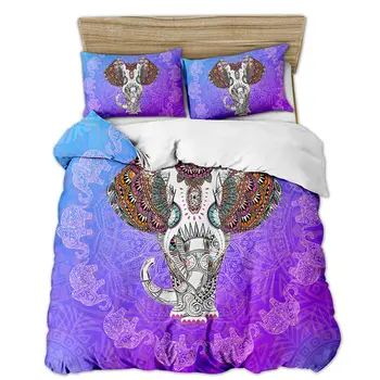 Český 3d posteľná bielizeň sady Mandala perinu nastaviť zimné bedsheet obliečka na Vankúš kráľovná king size Bedlinen