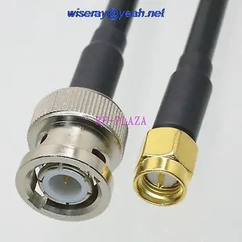 DHL/EMS 100 ks Kábel 3 FT BNC samec konektor na SMA samec konektor KSR195 RF Pigtail jumper kábel s jeden rok záruka-A2