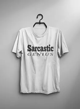 Sarkastický genius Funny T-Shirt Tumblr tričko s výroky mens graphic tee womem sarkazmus tričko študent darček-C843
