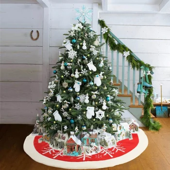 Rekreačný dom Dekorácie Vianočný Strom Rohože Sukne Dodávky 90 cm Vianočný Stromček Sukne Vianočný Strom Zástera