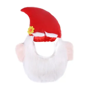 Cat Kitten Fúzatý Vianočné Hat Psa Cosplay Santa Claus Spp Vianoce, Nový Rok Party Dekor Fantázie Dresing Pokrývky Hlavy Pokrývku Hlavy