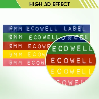 Ecowell 3D Razba Zlatá farba Pásky pre Dymo 1610,1880, 1540,154000, 814580, 20008CP, 1741205,S0717900, S0717910 Štítok Tvorcovia