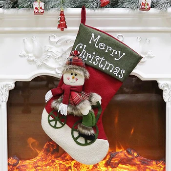 Nový Rok 2021 Darčeky Taška Vianočná Pančucha Noel Vianočné Dekorácie Pre Domov Navidad Ponožky Vianočný Strom Dekorácie Natal Dekor