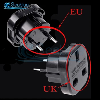 1Pcs Univerzálny UK EU Plug Converter 240V AC Napájací Adaptér Nabíjačka Euro Travel Adaptér EÚ Zapojte Adaptér British Zásuvky Zásuvky