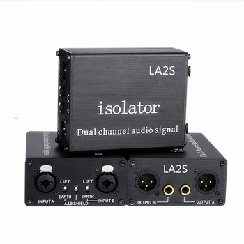 XLR audio izolant 6.35 eliminuje rôzne zem aktuálne akustické filter akustický hluk izolant la2s