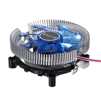 Hydraulické CPU Chladič Heatpipe Fanúšikov Tichý Chladič Radiátor pre Core, Sempron Platformu s Modrým Svetlom