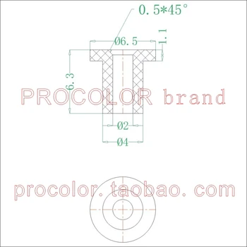 Transparentné Prirodzené Farby Silikónové tesnenie Zátka 4 mm otvor Silikónové Komponentu 4 mm Trubica gumy Vysokej teplote a utesnené plug č smel