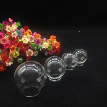 20pcs 20*15 mm okrúhle sklenené svete bublina Sklenené Fľaše Želanie Ampulka Náhrdelník DIY prívesok Plavidlá Darček Holiday party dekorácie, vázy
