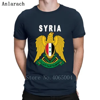 Sýrska Národná Hrdosť Eagle Znak T Shirt Formálne Osobné Budovy Bavlna Jar Plus Veľkosť 3xl Slnečné Retro Tričko
