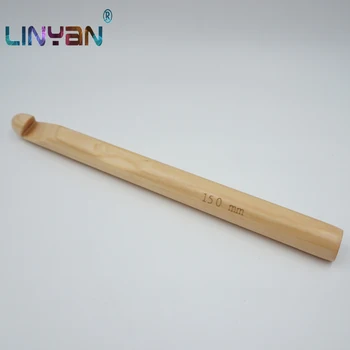15 mm Carbonize všetky bamboo háčkovanie háčiky pletacie ihlice Jednej ruke šijacie ihly Sveter ručné pletenie nástroje pohodlné ZL50