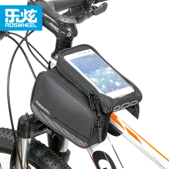 Roswheel 12813 nepremokavé mtb bike taška cyklistické doplnky, cyklistická taška bycicle kôš pre 5.7 palcový telefón