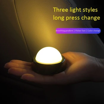 USB LED Auto Nočné Svetlo Auto Strop Magnet Lampa Interiéru Vozidla Svetla na Čítanie Atmosféru Svetla Dome USB Nabíjanie