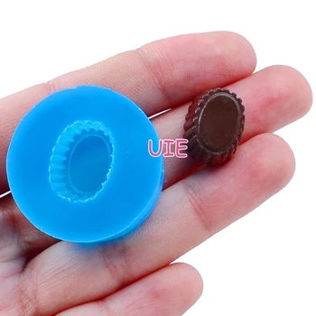 KYL084U 3D Oválne Čokoláda Flexibilné Silikónové Formy Potraviny Bezpečné Candy Mold 17 mm - Falošný Sladké Bavlna Candy Candy Formy