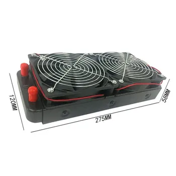 Horúce Hliníkové 240mm Chladenia Vodou chladený Riadok Výmenník Tepla (Radiátor s Ventilátorom pre CPU PC