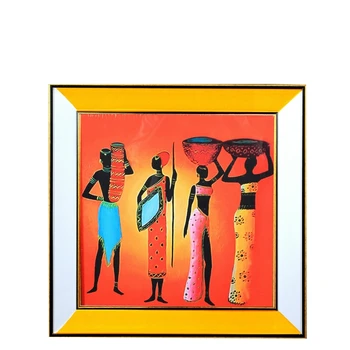 Plátno Tlačiť Sklo Akryl Kovovým Rámom v Čiernej Perly 51 * 51 cm