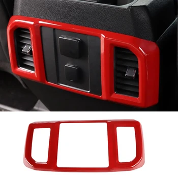 Červená ABS Zadné klimatizácia Zásuvky Prieduch Zahŕňa Výbava pre Ford F-150 F150 2016 2017 Auto Vnútorné Príslušenstvo
