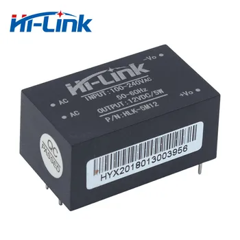 Doprava zadarmo 5 ks/veľa HLK-5M12 220V to12V 5W mini modul napájania inteligentné domáce spínania AC DC transformátor