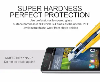 Pôvodné 0.19 mm Ultra Tenké Tvrdené Sklo Film Screen Protector pre Huawei Honor 7 Plus Česť Hot 9H Pevného 2.5 D Arc Okraji PREMIUM