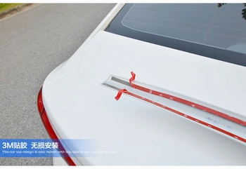 Auto Styling Pre Hyundai Sonata 2016 ABS Plast Zadný Kufor Boot Krídlo Nevyfarbené Penetrácia Farby Zadný Strešný Spojler
