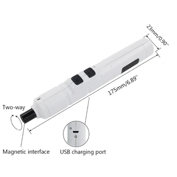 Mini Elektrický Skrutkovač USB Nabíjanie Prenosných skrutkovača Bezšnúrových elektrických Skrutkovač, Vrták, Magnetické skrutkovača Súbor Opravy