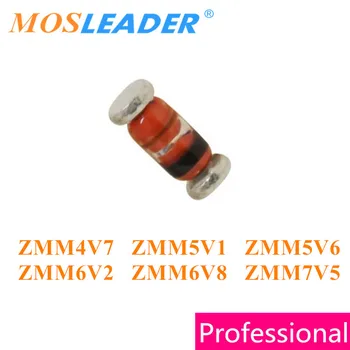 Mosleader 2500pcs LL34 1/2W ZMM4V7 ZMM5V1 ZMM5V6 ZMM6V2 ZMM6V8 ZMM7V5 SMD Zeners SOD80C 0,5 W Spoločné kvalitatívne Vysokej kvality