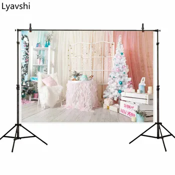 Lyavshi fotografie kulisu Vianočných candy bar výzdobu pozadí strany roztomilý dievča fotografie pozadie
