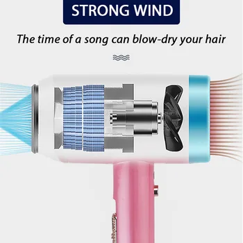 Najnovšie sušič na Vlasy Profesionálna Horúceho Vzduchu Vyhodiť 3 v 1 teplovzdušné Kefy 110-240V sušič vlasov 2000W Mini Travel sušič na Vlasy Pre Curler