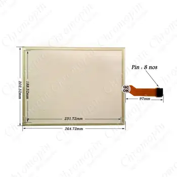 Dotykový panel obrazovky pre AB 2711P-RDT12AG 2711P-RDT12CK 2711P-RDT12H 2711P-RDT12H Panelview Plus 1250 s Prekrytie chrániť film