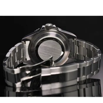 40 mm, sterilné black dial keramická fazeta zafírové sklo automatický dátum Mechanické pánske náramkové hodinky