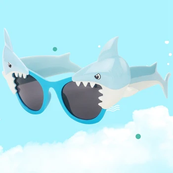 Vtipné Shark Ozdoby Kostým Okuliare Novinka Slnečné Okuliare Narodeniny Pláži Láskavosti Slávnostné Strana Navrhne Dekorácie