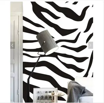 Prispôsobený 3d foto tapety na steny 3 d Čierna a biela zebra módnych domov tapety 3d nástenné maľby, tapety domova