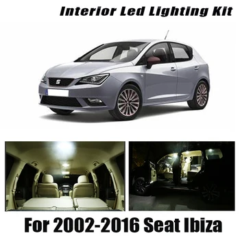 Pre Seat Ibiza 6L 6L1 6J 6P 6J5 6P1 6J1 6P5 6J8 6P8 2002-2016 Vozidla Interiérové LED Svetla Kit Canbus Auto Lampy Príslušenstvo