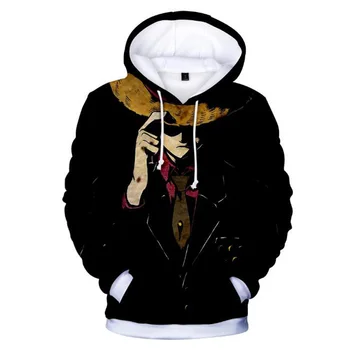 Hip Hop Móda Značky Oblečenia Roztomilé Anime Jeden Kus 3D Vytlačené Mužov Hoodies Mikina Japonský Streetwear Bežné vrchné oblečenie 4XL