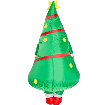 Nový štýl vianočné cartoon nafukovacie bábiky kostým santa claus zdobiť rekvizity maskotom nafukovacie vianočný stromček oblečenie