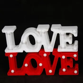 3D Láska Srdce LED List Svietidlá Vnútorné Dekoratívne Prihlásiť Nočné Svetlo Stan Svadobné Party Dekor Darček Romantický 3D LED Nočné Lampy