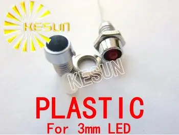 20PCS x 3 mm 5 mm Plastové LED Držiak Zásuvka pre F3 F5 LED Diódy